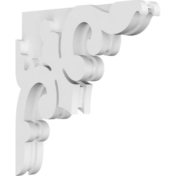 Ekena Millwork 1-7/8 in. x 12 in. x 12 in. PVC Milton Corbel