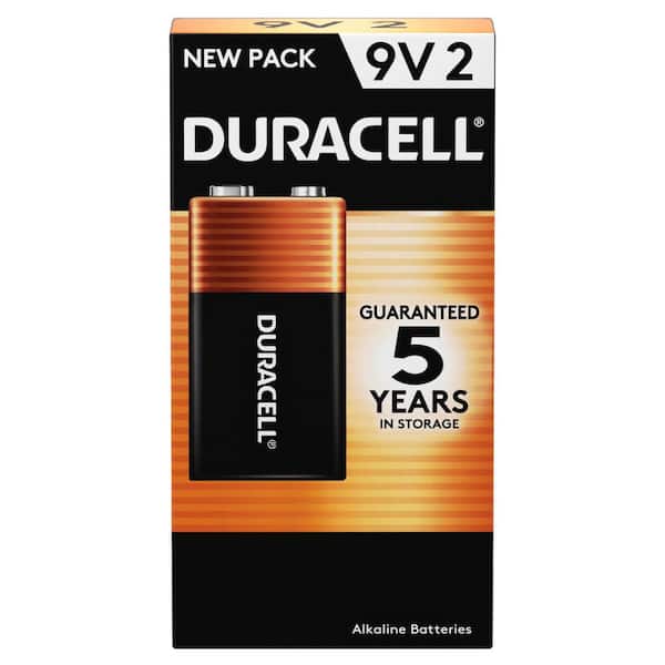 Coppertop 9V Battery, 2 Pack, Long-lasting Power, All-Purpose Alkaline Battery for your Devices