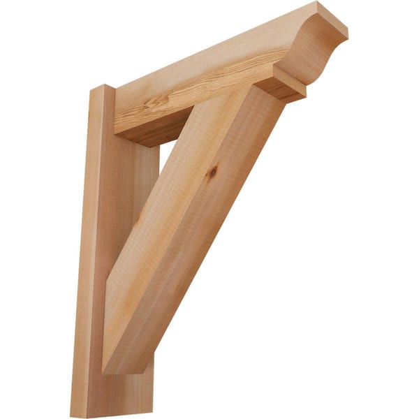 Ekena Millwork 6 in. x 22 in. x 18 in. Western Red Cedar Traditional Smooth Outlooker