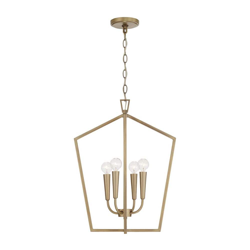 Holden 60-Watts 4-Light Aged Brass Foyer Light, No Bulbs Included price history on PriceWatchPro