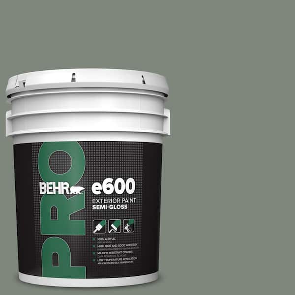 BEHR PRO 5 gal. #N410-5 Village Green Semi-Gloss Exterior Paint