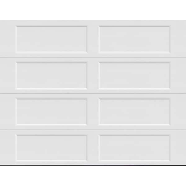 Bridgeport Steel Extended Panel 9ft. x 7ft. Insulated 18.4 R-Value White Garage Door without windows