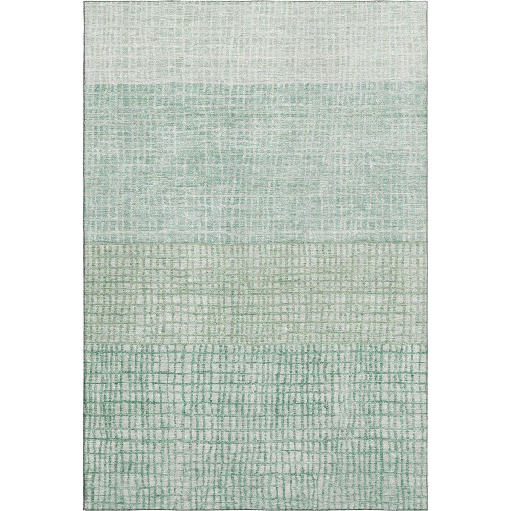 Mayfield Premium Machine Washable Abstract AMF1831 Teal 3 ft. x 5 ft. Area Rug price history on PriceWatchPro