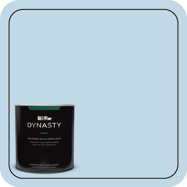 BEHR DYNASTY 1 qt. #M500-1 Tinted Ice Semi-Gloss Enamel Interior Stain-Blocking Paint & Primer