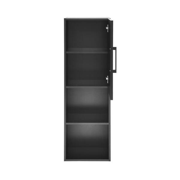 Swiss Madison Annecy 15 in. W x 12 in. D x 46 in. H Black Linen