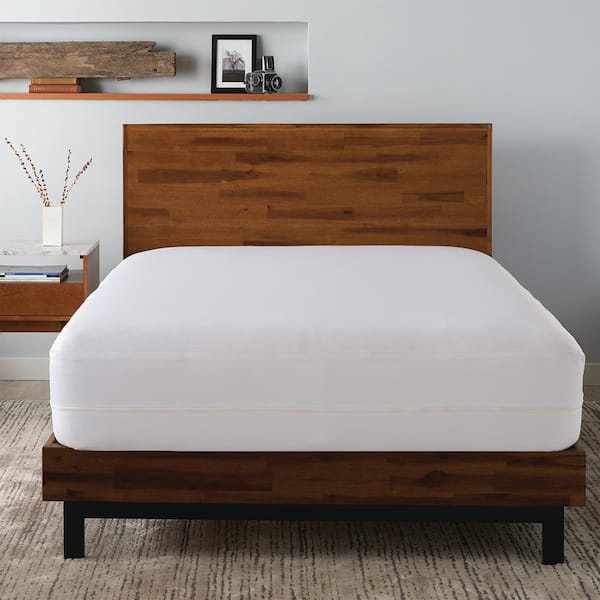 ELLA JAYNE Allergy Free, Waterproof Polyester Twin XL Sized Zipper Mattress or Box Spring Encasement/Protector, 9 in. to 12 in. D