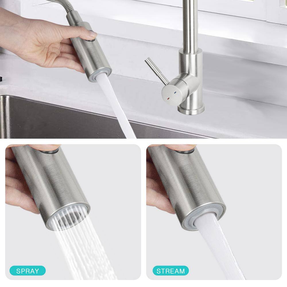30-Inch Stainless Steel Single Bowl Undermount Kitchen Sink with Faucet