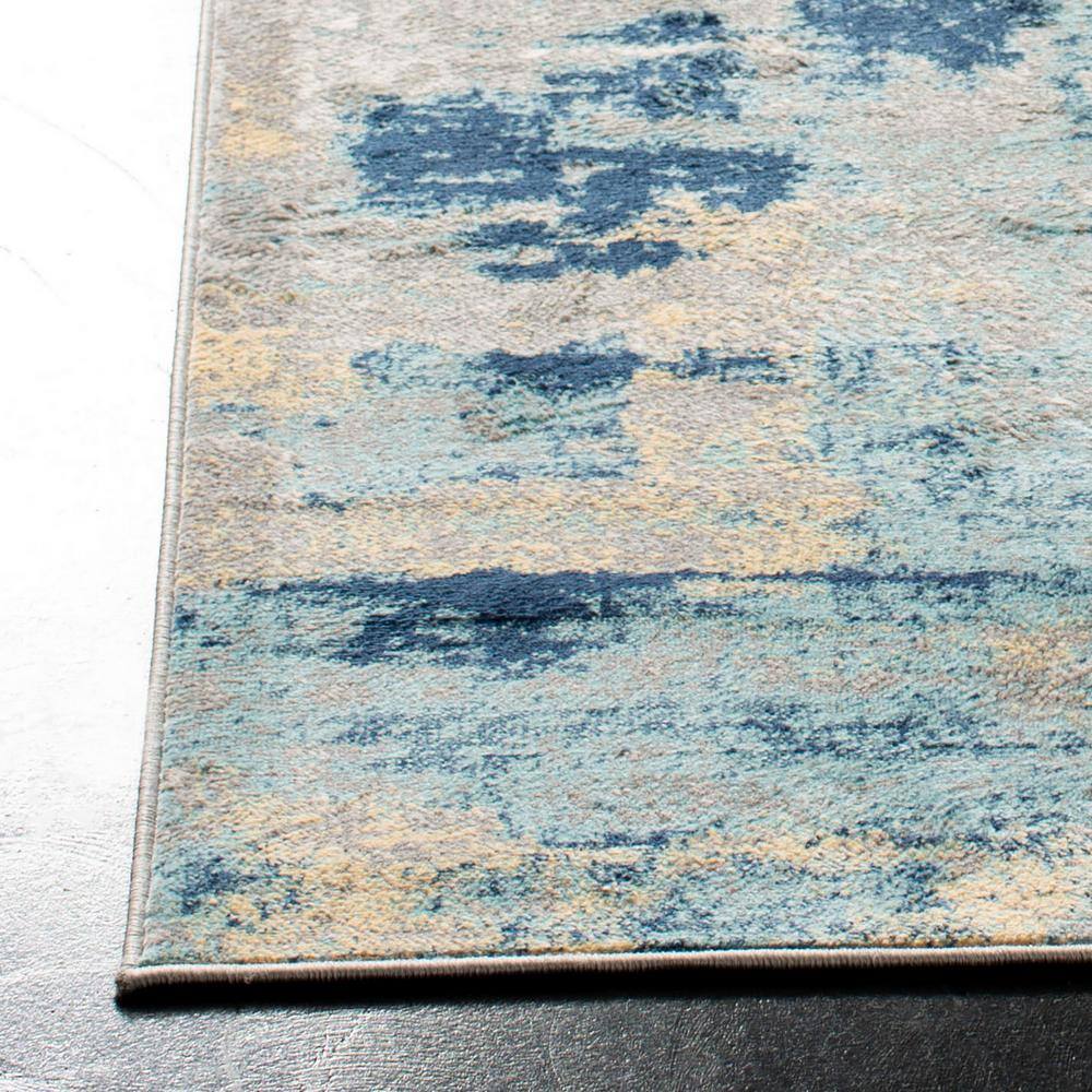 Jasper 12' x 15' Grey and Gold Abstract Area Rug