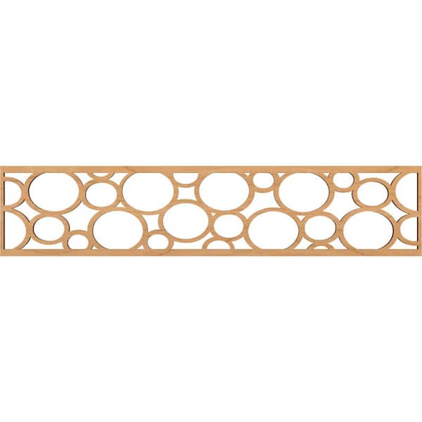 Ekena Millwork Hemingway Fretwork 0.375 in. D x 46.75 in. W x 10 in. L Maple Wood Panel Moulding