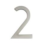 Frank Lloyd Wright Collection 4 in. Wright Satin Nickel Floating House Number 2