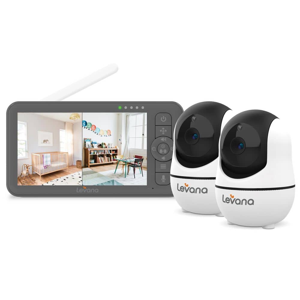 Levana Nala 5.5 in. 1080P HD Video Baby Monitor with 2 Cameras LVNA2C1YW - The Home Depot Levana Nala 5.5 in. 1080P HD Video Baby Monitor with 2 Cameras LVNA2C1YW - The Home Depot