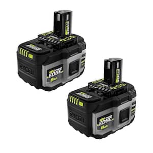 2-Pack RYOBI ONE+ 18V 8.0Ah Lithium EDGE Tabless High-Performance Batteries (PBP2108)