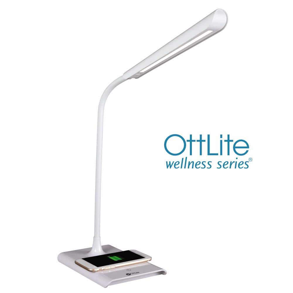 OttLite Executive Desk Lamp with 2.1A USB Charging Port