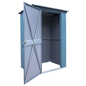 4 ft. x 3 ft. Green Metal Patio Shed 12 Sq. Ft.
