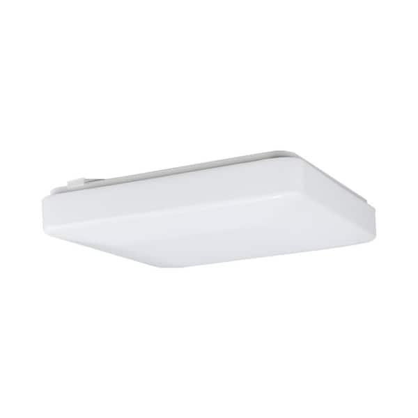 ENERGETIC LIGHTING 19 in. 32-Watt (CCT) LED Selectable Color Temperature Square Flushmount (2-Pack)
