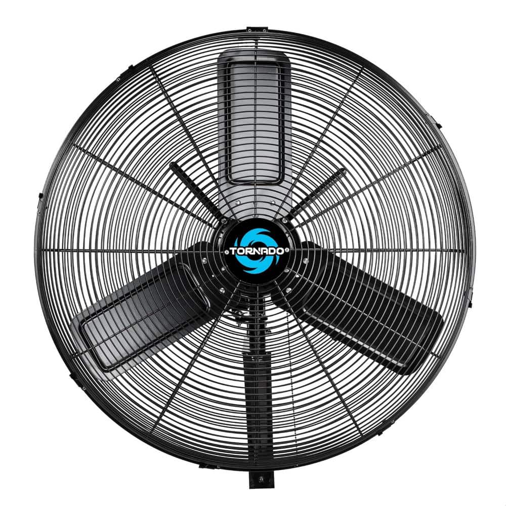 24 in. 2-Speed High Velocity Waterproof Outdoor Oscillating Wall Mount Fan,