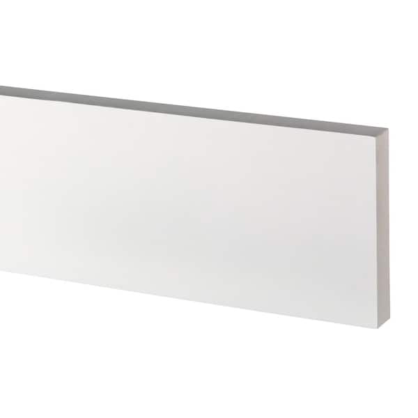 AZEK Traditional 4/4 in. x 6 in. x 16 ft. PVC Smooth Trim Moulding Board (Actual Size: 3/4-in x 5 1/2-in x 16-ft)