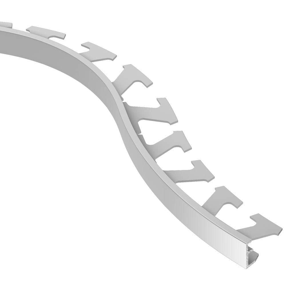 Schiene Satin Anodized Aluminum 3/8 in. x 8 ft. 2-1/2 in. Metal Radius Tile Edging Trim price history on PriceWatchPro