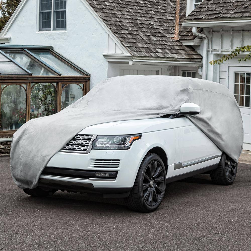 Gray Breathable Water Repellant SUV Cover, 186" x 59" x 60"