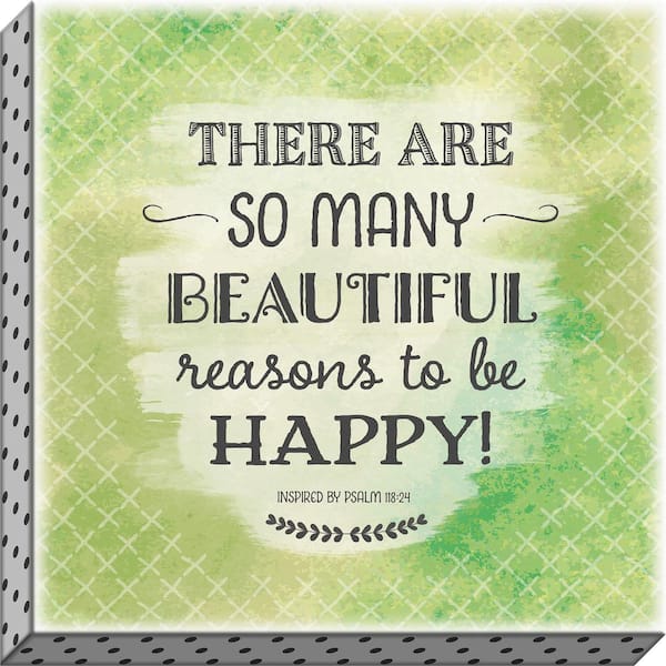 Unbranded Accentuate the Positive "There Are So Many Reasons" By Carpentree Canvas