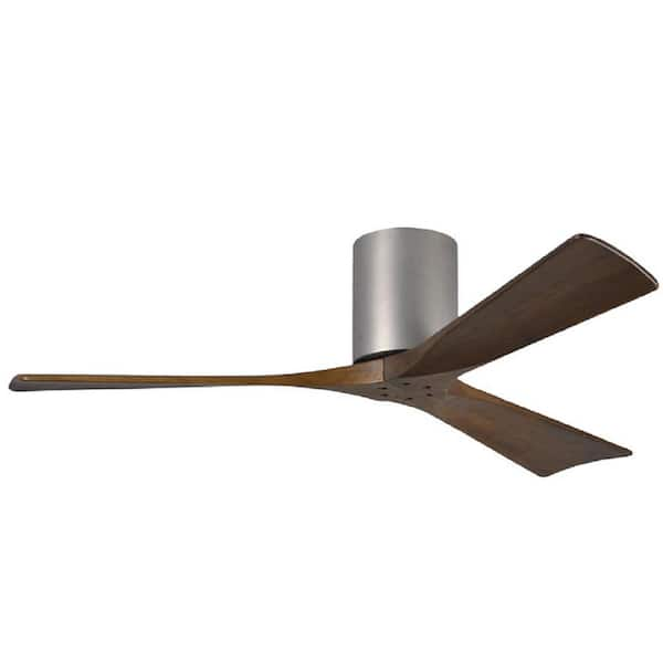 Atlas Irene 52 in. Indoor/Outdoor Brushed Nickel Ceiling Fan with Remote Control and Wall Control