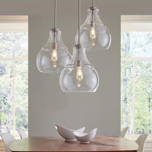 Zola 1-Light Chrome Pendant with Clear Glass Shade