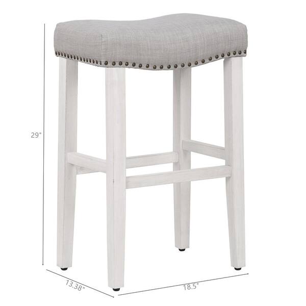 white backless bar stools