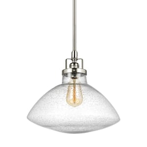 Belton 1-Light Brushed Nickel Hanging Pendant