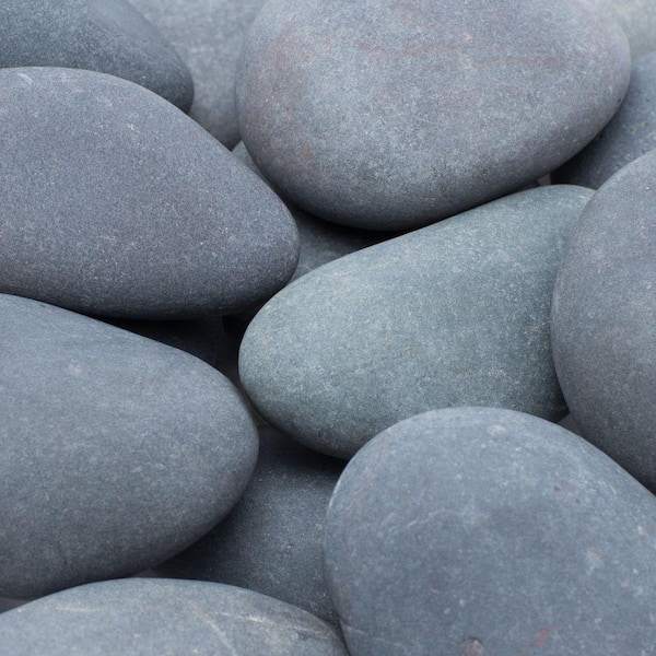 Rain Forest 2200 lbs. 1 in. to 3 in. Grey Mexican Beach Pebbles (Super Sack/Covers 170 sq. ft.)