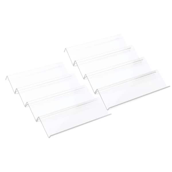 4-Tier Clear Acrylic 2-Set Expandable Drawer and Countertop Spice Organizer for Kitchen Seasoning Storage