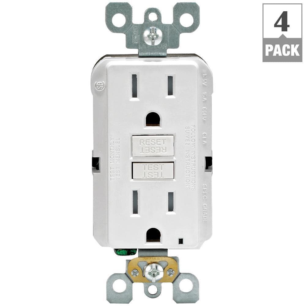 Legrand 15 Amp Tamper Resistant GFCI Outlet with USB Ports and Wall Plate