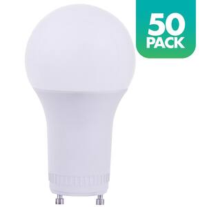 60-Watt Equivalent A19 Dimmable with GU24 Base LED Light Bulb, 4000K Cool White, 50-pack