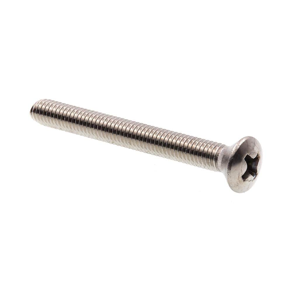 Prime-Line #10-32 x 1-3/4 in. Grade 18-8 Stainless Steel Phillips Drive  Oval Head Machine Screws (25-Pack) 9010894 The Home Depot