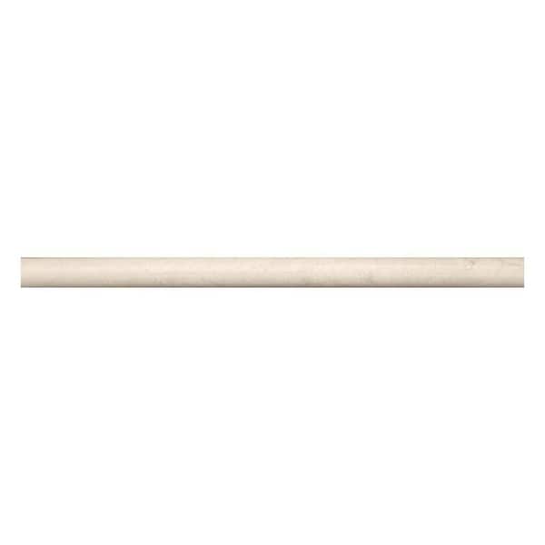 Apollo Tile Grandis 0.6 in. x 12 in. Beige Marble Polished Pencil Liner Tile Trim (0.5 sq. ft./case) (10-pack)