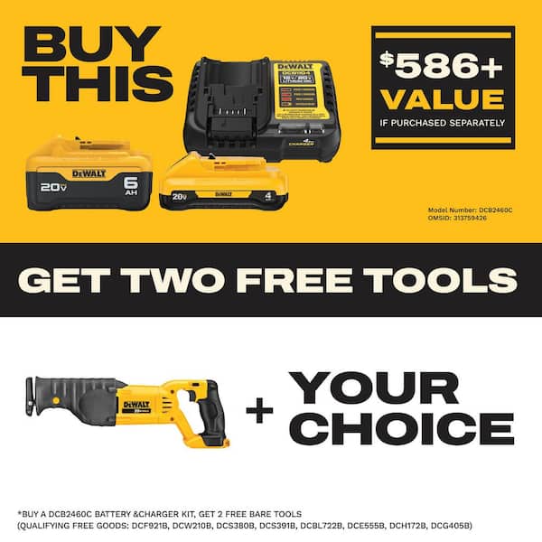 20V MAX Cordless Reciprocating Saw (Tool Only)