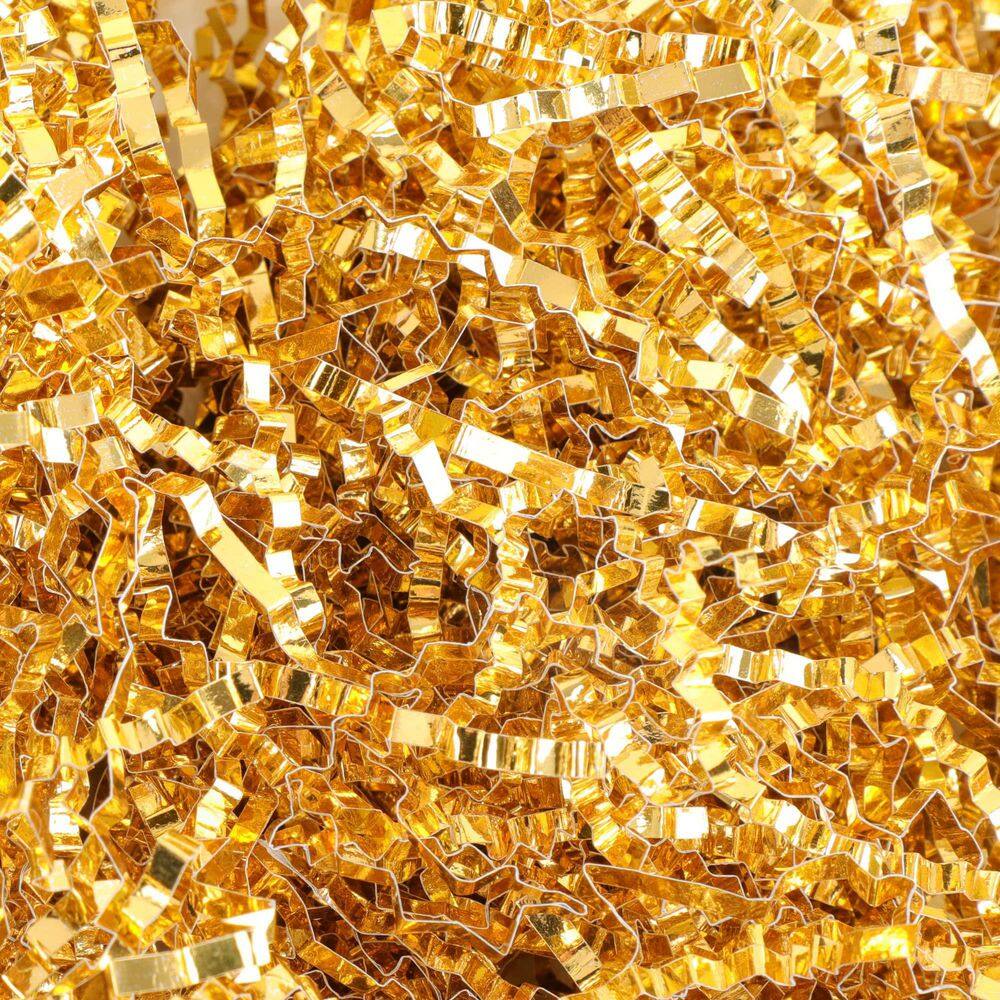 Crinkle Cut Gold Shredded Paper Filler 12 oz. Gift Wrapping Basket Filling Eco-Friendly Biodegradable Confetti Stuffing price history on PriceWatchPro