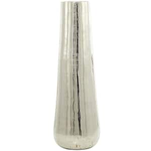 Silver Aluminum Decorative Vase