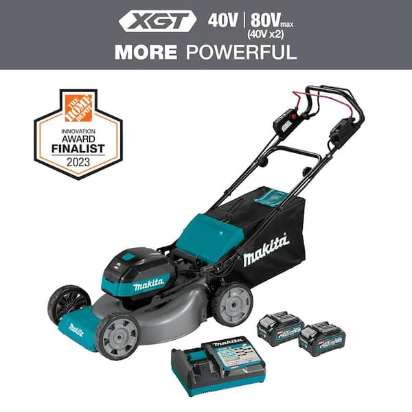 Makita 40V max XGT Brushless Cordless 21 in. Walk Behind Self-Propelled Commercial Lawn Mower Kit (4.0Ah)