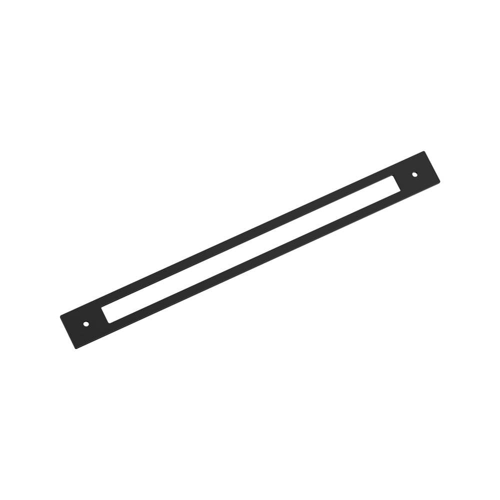 Medora 12-5/8 in. Center-to-Center Rectangle Matte Black Pull Cabinet Backplate price history on PriceWatchPro