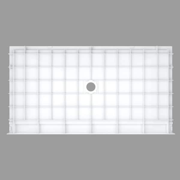 Vanity Art 60 in. L x 32 in. W x 3.6 in. H Single Threshold Center
