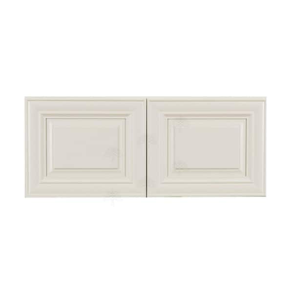 LIFEART CABINETRY Princeton Assembled 33 in. x 15 in. x 12 in. 2-Door Wall Cabinet no Shelf in Off-White