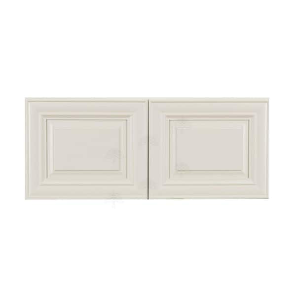 LIFEART CABINETRY Princeton Assembled 36 in. x 18 in. x 12 in. 2-Door Wall Cabinet no Shelf in Off-White