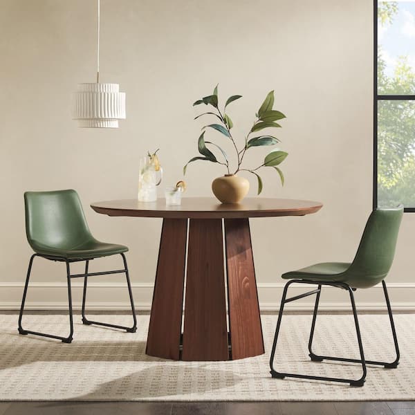 Modern round deals pedestal dining table