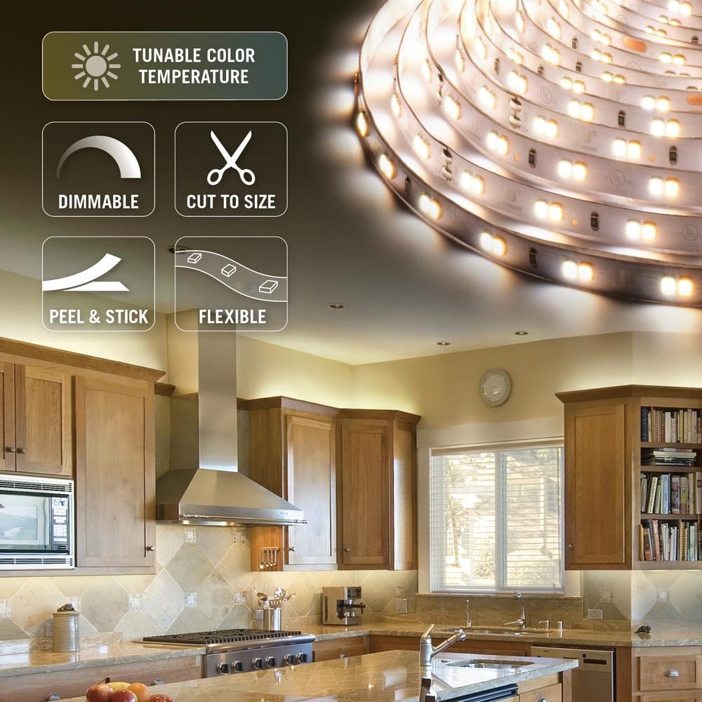 Armacost 16 ft. Tunable White LED Strip Tape Light Kit