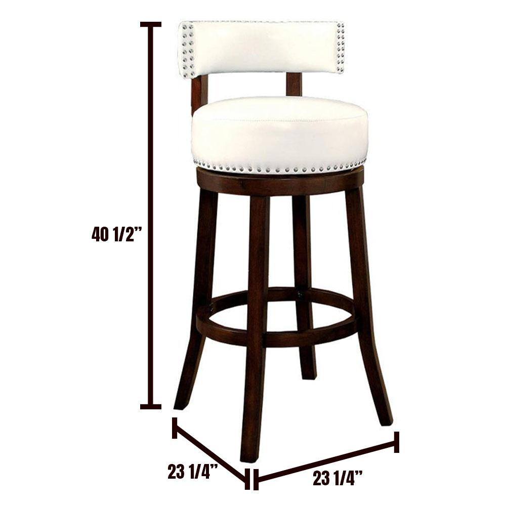Shirley 30 in. Dark Oak and White Contemporary Style Bar (2-Pack) price history on PriceWatchPro