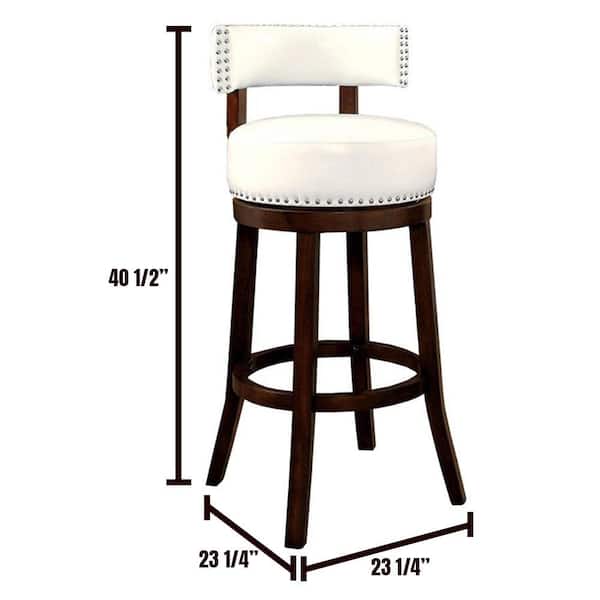 Shirley 30 in. Dark Oak and White Contemporary Style Bar (2-Pack)