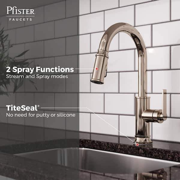 Pfister Colfax Single Handle Pull Down Sprayer Kitchen Faucet with