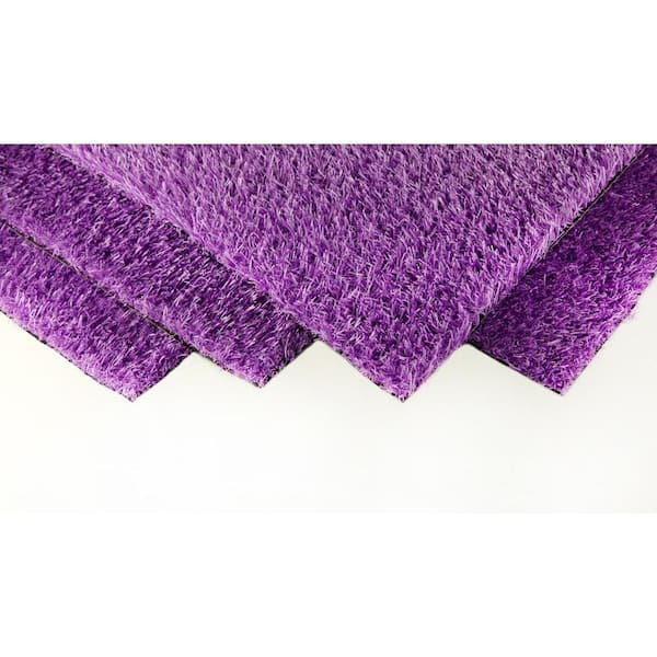 TrafficMaster Royal Purple 4 ft. x 6 ft. Artificial Grass Synthetic Lawn Turf Indoor/Outdoor Carpet