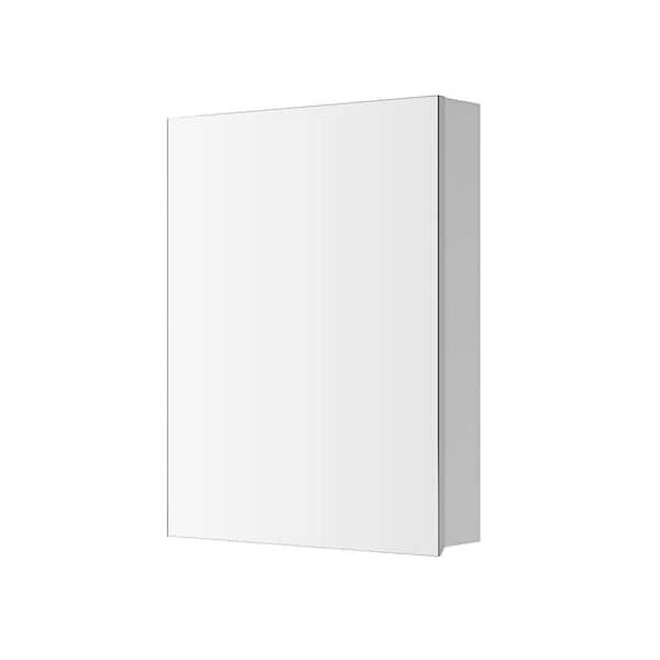 20 in. W x 26 in. H Rectangular Engineered Wood Medicine Cabinet with Mirror and Right Opening Door