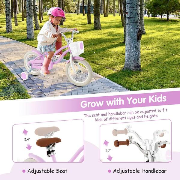 Gymax 14 in. Kids Bike Children's Training Bicycle with